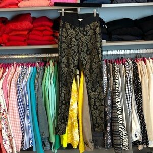 Cache black with gold print leggings